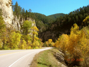 Fall in spearfish canyon